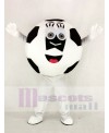 Black and White Football Mascot Costume Cartoon