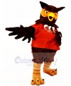 Red Shirt Brown Owl Mascot Costumes Animal