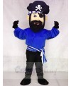 High Quality Adult Fierce Dark Blue Pirate Mascot Costume