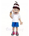  Chocalate and Vanilla Ice Cream Boy Mascot Costumes People