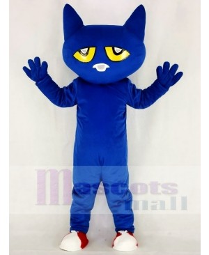 Funny Blue Pete Cat Mascot Costume Animal