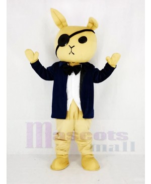 Rabbit Butler with Suit Mascot Costume Animal