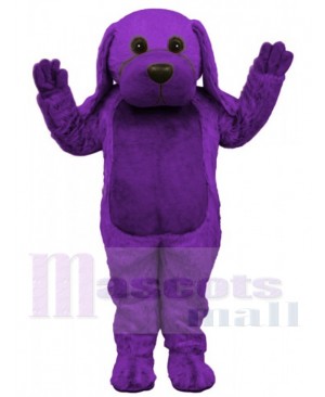 Funny Purple Big Dog Mascot Costume Animal