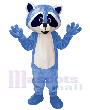 Blue Robbie Raccoon Mascot Costume Animal