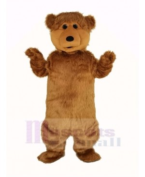 Fluffy Brown Bear Mascot Costume