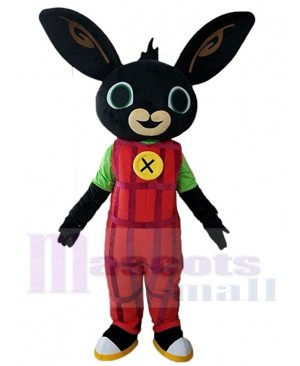 Big Ears Black Rabbit Mascot Costume For Adults Mascot Heads