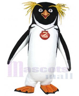 Cody Northern Rockhopper Penguin Mascot Costume Surf's Up Cartoon