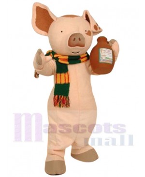 Cute Pancake Pig Mascot Costume Animal