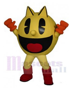 Cute PacMan Mascot Costume Cartoon