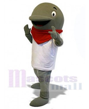 Grey Dolphin Mascot Costume For Adults Mascot Heads
