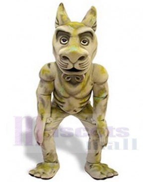 Bulldog Statue Mascot Costume Animal