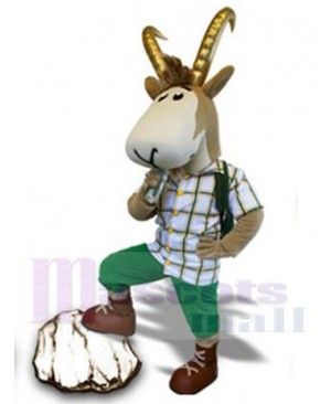 Alpine Ibex Goat Mascot Costume Animal