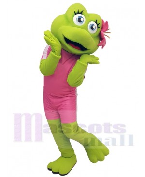 Cute Female Frog Mascot Costume Animal