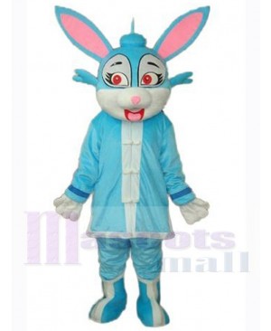 Cute Blue Easter Bunny Rabbit Mascot Costume Animal