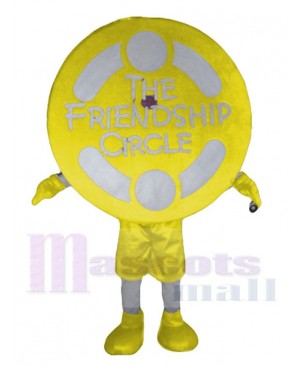 Yellow Friendship Circle Mascot Costume