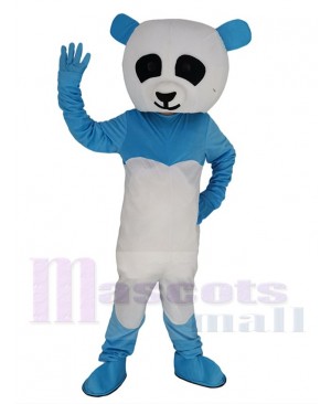 Blue and White Panda Mascot Costume Animal	
