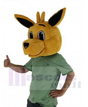 Brown Kangaroo Mascot Costume Animal Head Only