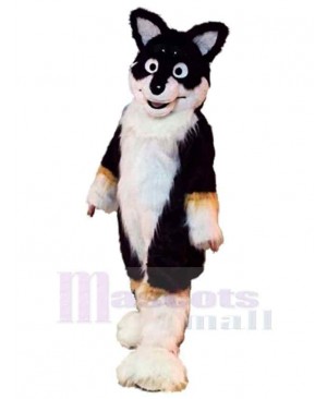 Brown Dog Fox Husky Dog Mascot Costume Animal with Big Eyes