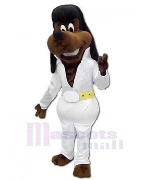 Gentle Dark Brown Dog Mascot Costume Animal