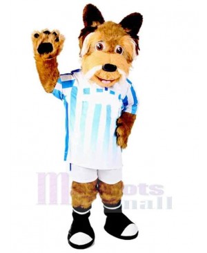 Smiling Sport Football Dog Mascot Costume Animal