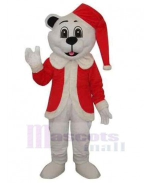 Santa Dog Mascot Costume Animal with Red Hat and Clothes