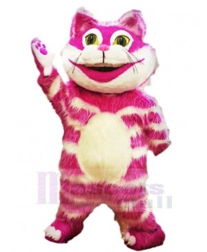 Funny Pink Cheshire Cat Mascot Costume Animal