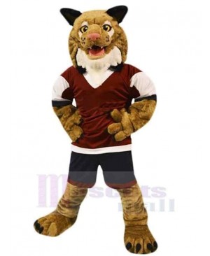 Cool Strong Sport Wildcat Mascot Costume Animal