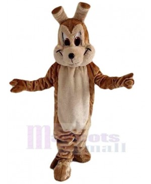 Light Brown Wolf Mascot Costume Animal
