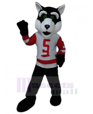Sports Wolf Mascot Costume Animal with White Eyebrows