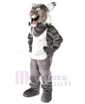 Roaring Gray Wolf Mascot Costume Animal Adult