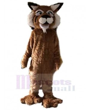 Brown Long Hair Tiger Mascot Costume Animal