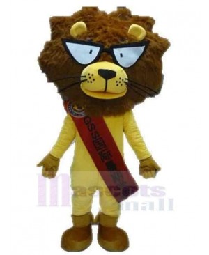 Advertising Cartoon Yellow Lion Mascot Costume Animal