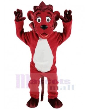 Lovely Red Lion Mascot Costume Animal