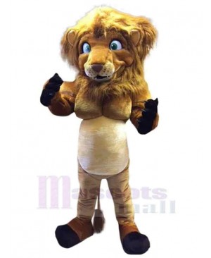 Funny Muscle Lion Mascot Costume Animal