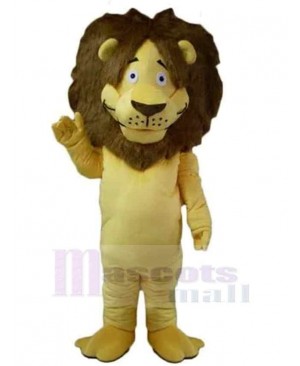 Adult Yellow Lion Mascot Costume Animal