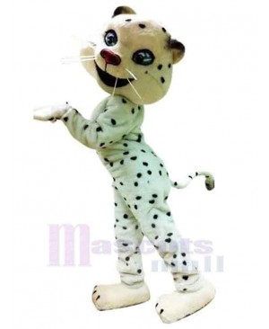 Graceful Snow Leopard Mascot Costume Animal
