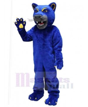 Blue Panther Adult Mascot Costume Animal