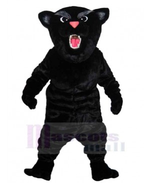 Roaring Black Leopard Mascot Costume Animal