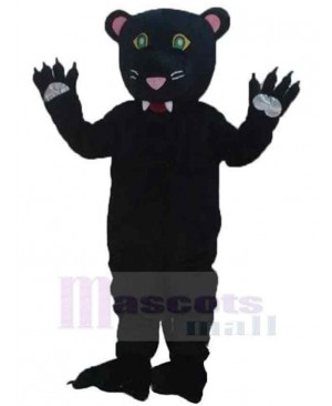 Sharp Teeth Black Leopard Mascot Costume Animal
