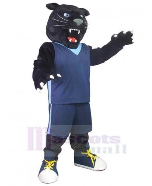 Sharp Teeth School Panther Mascot Costume Animal