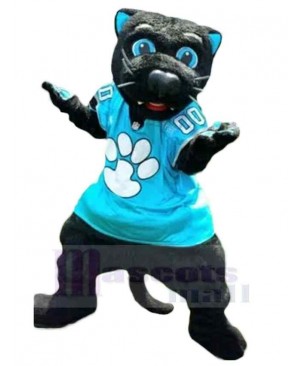 Blue Eyes Black Panther Mascot Costume Animal