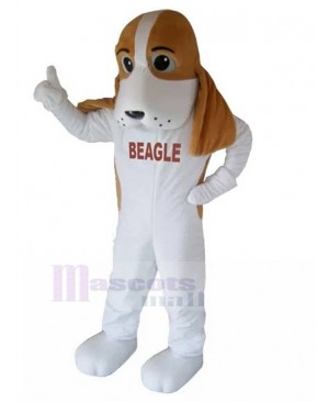 Customized Brown and White Beagle Dog Mascot Costume Animal