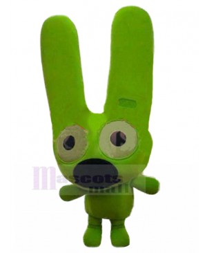 Neon Green Dog Fancy Creature Mascot Costume with Long Ears Animal
