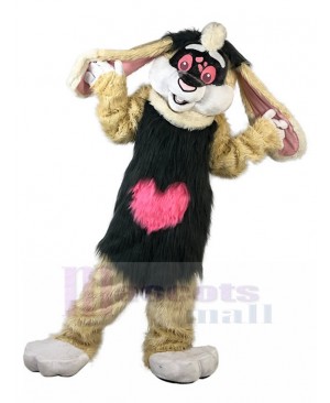Plush Brown Rabbit Easter Bunny Mascot Costume Animal