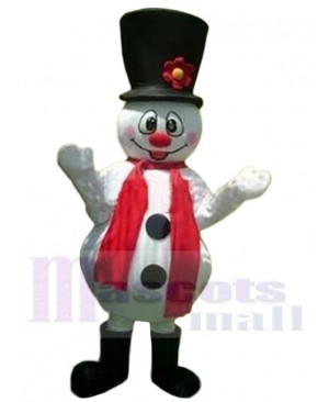 Lovely Christmas Snowman Yeti Mascot Costume Cartoon