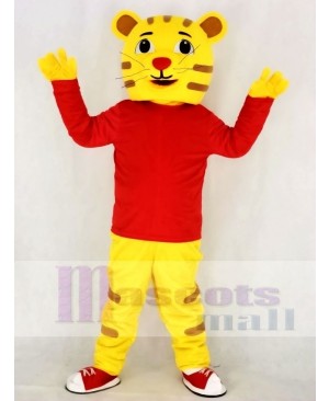 Cute Daniel Tiger in Red Mascot Costume Animal