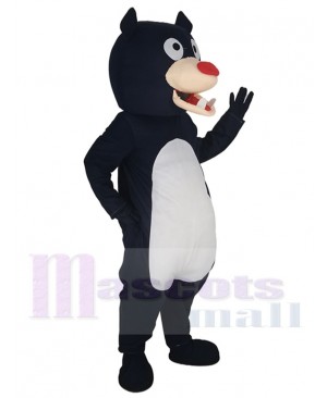 Navy Blue Bear Mascot Costume Animal