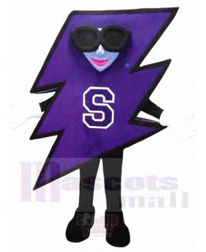 Cool Lightning Mascot Costume 