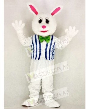 Funny Easter Bunny Rabbit with Vest Mascot Costume Animal