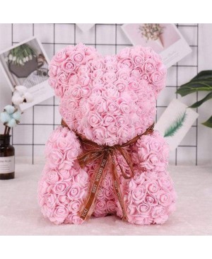 Light Pink Rose Teddy Bear Flower Bear Best Gift for Mother's Day, Valentine's Day, Anniversary, Weddings and Birthday